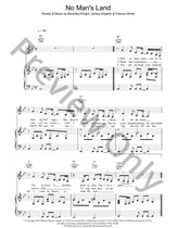 No Mans Land piano sheet music cover